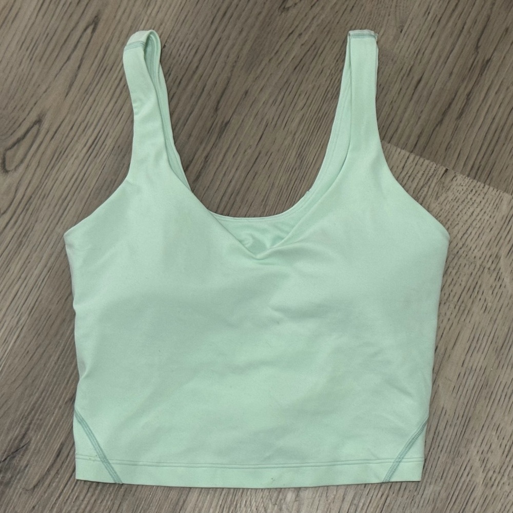 NEW Lululemon Align Tank Top Faded Zap Light Green- Size 4 - A/B Cup - - Picture 3 of 7